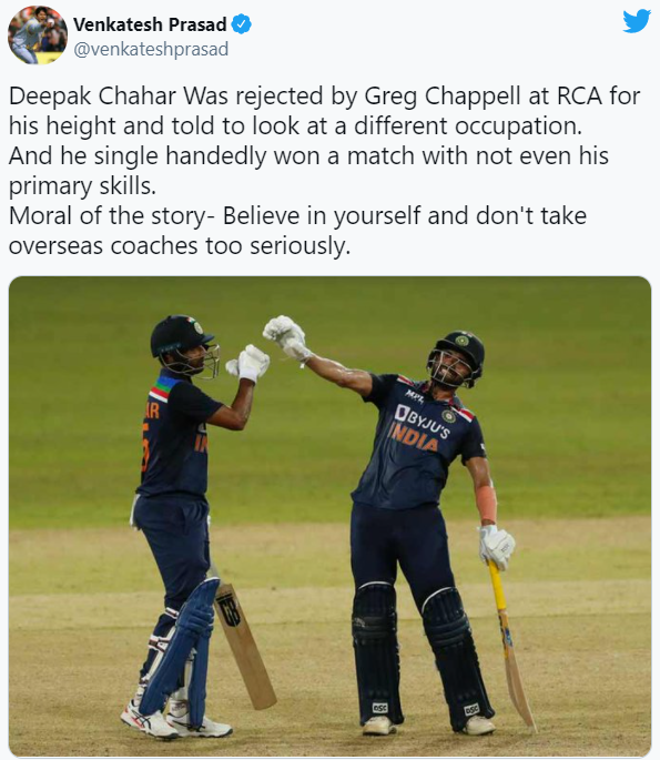 Greg Chappell Wants Deepak Chahar To Quit In Cricket