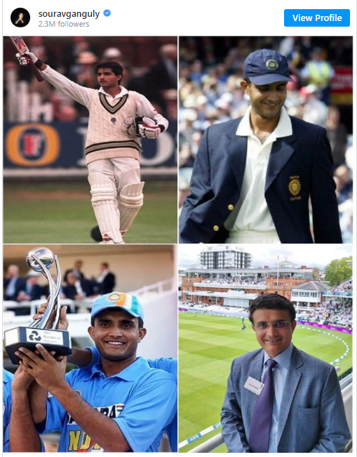 Sourav Ganguly gave a heartwarming message in the Test series at Lord's