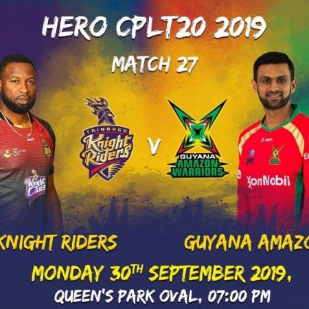 Guyana Amazon Warriors limits Trinbago Knight Riders at the beginning of the Caribbean Premier League 2021