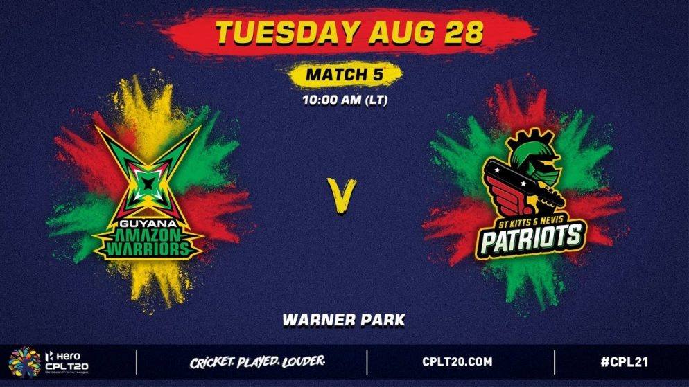 Guyana Amazon Warriors vs St Kitts and Nevis Patriots Prediction for the  Caribbean Premier League 2021: CPL 21