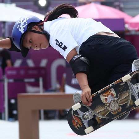 Sakura Yosozumi won gold in women’s park skateboarding in Tokyo 2020