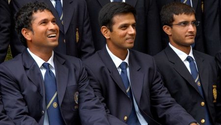 Sachin Tendulkar, Sourav Ganguly, and Rahul Dravid score tons in the third Test series