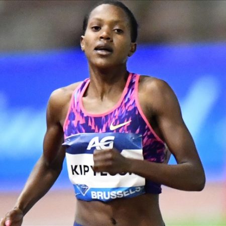 Faith Kipyegon won the women’s 1500-meter run at Olympics 2020