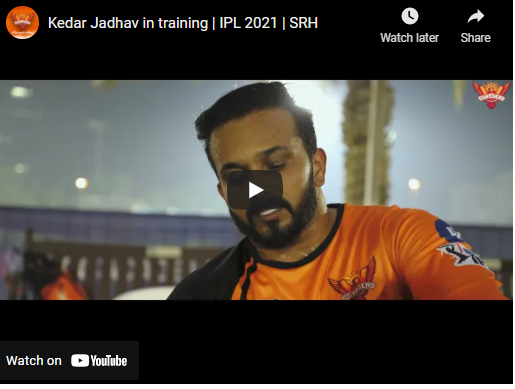 Kedar Jadhav says "I am enjoying every minute on the field" in Indian Premier League: IPL 2021