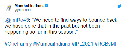 Michael Vaughan says "Mumbai Indians has lost confidence" in the Indian Premier League: IPL 21