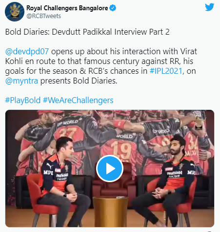 Devdutt Padikkal says "Hopefully this is our year" to win the first title for Royal Challengers Bangalore in the Indian Premier League