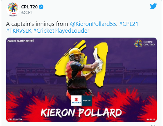 Kieron Pollard became 2nd player after Chris Gayle in Caribbean Premier League: CPL 2021