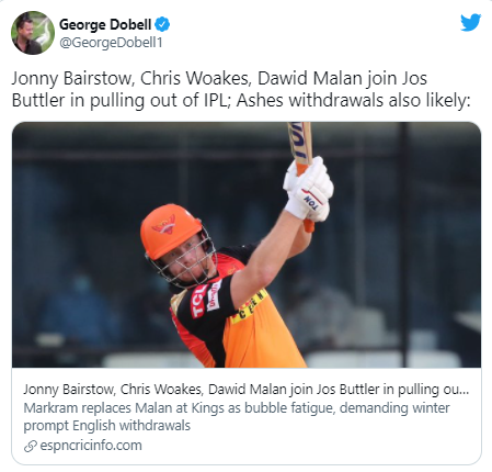 Chris Woakes must give importance to the Ashes and World Cup over IPL: Indian Premier League 2021