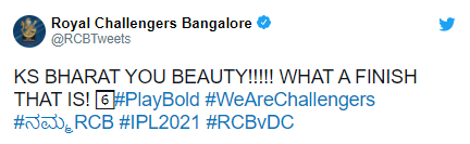Srikar Bharat relates his thoughts for Royal Challengers Bangalore vs Delhi Capitals: IPL 2021