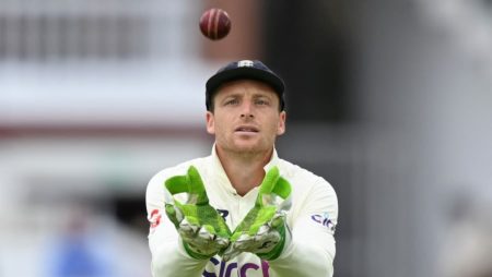 Ashes Test: Jos Buttler takes ‘Superman’ catch down leg-side