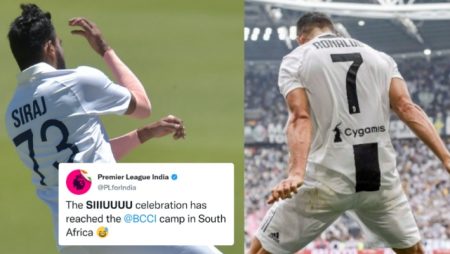 Mohammed Siraj’s Wicket Is Celebrated Like Cristiano Ronaldo