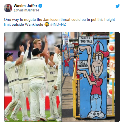 India vs New Zealand: Wasim Jaffer says "Height limit" to counteract Kyle Jamieson's "threat"