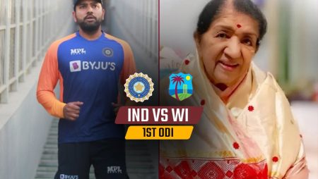 1ST ODI against the West Indies: Indian cricketers will wear black armbands to honor Lata Mangeshkar.
