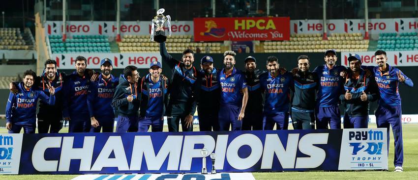 With Sri Lanka’s clean sweep, India equaled the record for most consecutive T20I wins.