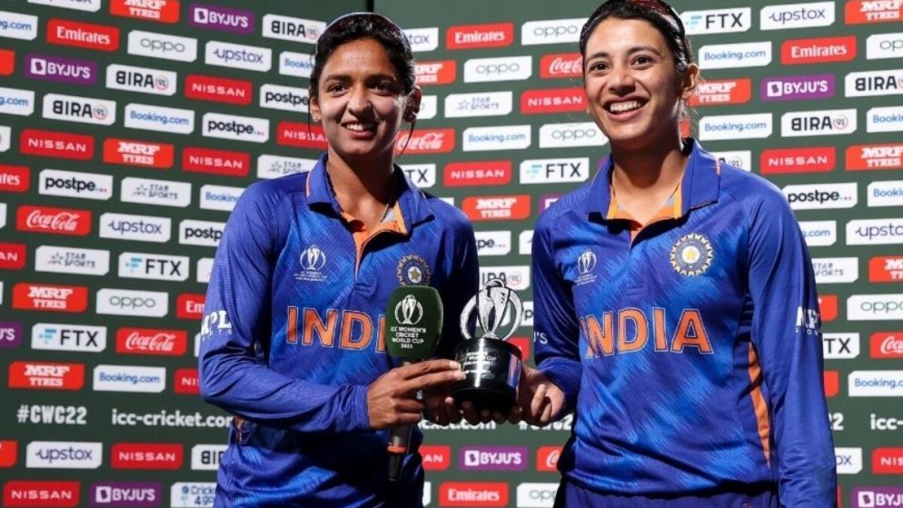 WWC 2022: Smriti Mandhana and Harmanpreet Kaur share the player of the match award 