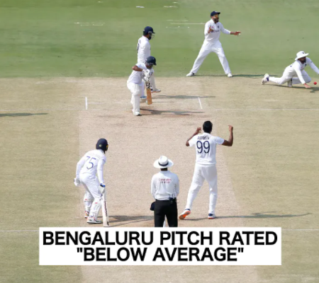 The ICC has rated the Bengaluru pitch for the IND-SL Test as below average.
