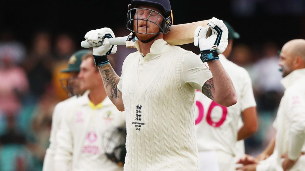 “I let the team down” England all-rounder Ben Stokes after the Ashes series.