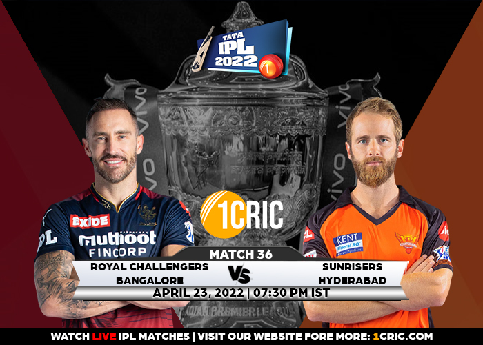 Match 36: IPL 2022 RCB vs SRH Prediction for the Match – Who will win the IPL Match Between RR and GT?