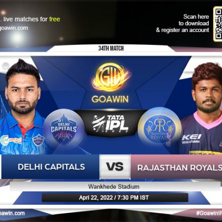 Match 34: IPL 2022 DC vs RR Prediction for the Match – Who will win the IPL match DC and RR?