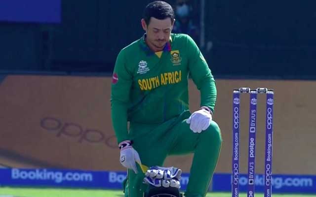Quinton de Kock breaks his silence on his refusal to take a knee in the T20 World Cup in 2021