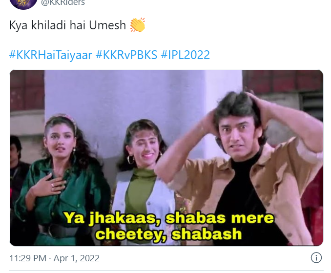 IPL 2022, KKR vs PBKS: KKR Use Cult Bollywood Comedy Meme To Praise Umesh Yadav