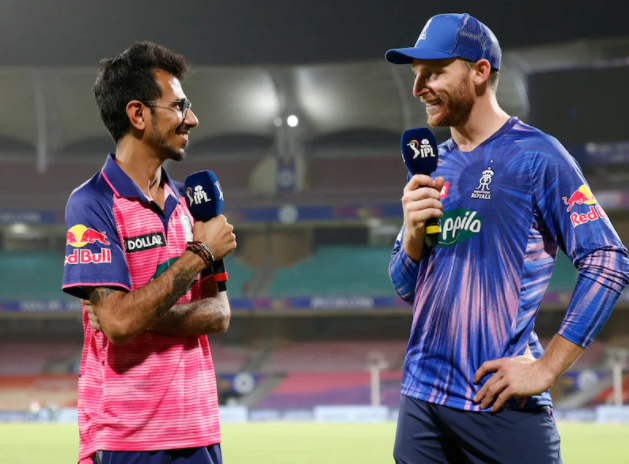 Jos Buttler teases Yuzvendra Chahal, saying, “Have to keep you out as opener.”