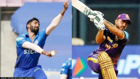 KKR vs. MI: Jasprit Bumrah and Nitish Rana penalized for violating the code of conduct.