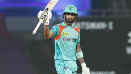 KL Rahul becomes the first batter in four IPL seasons to reach 600 runs.