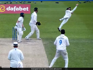 In a tour match against New Zealand, Sussex's Mohammad Rizwan hits a screamer.