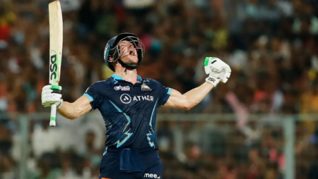 David Miller hits three straight sixes in the final over to propel GT to the IPL 2022 final.