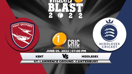 T20 Blast 2022: KEN vs MDX Match Prediction – Who will win the match between Kent and Middlesex?