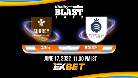 T20 Blast 2022: SUR vs MID Match Prediction– Who will win the match between Surrey and Middlesex?