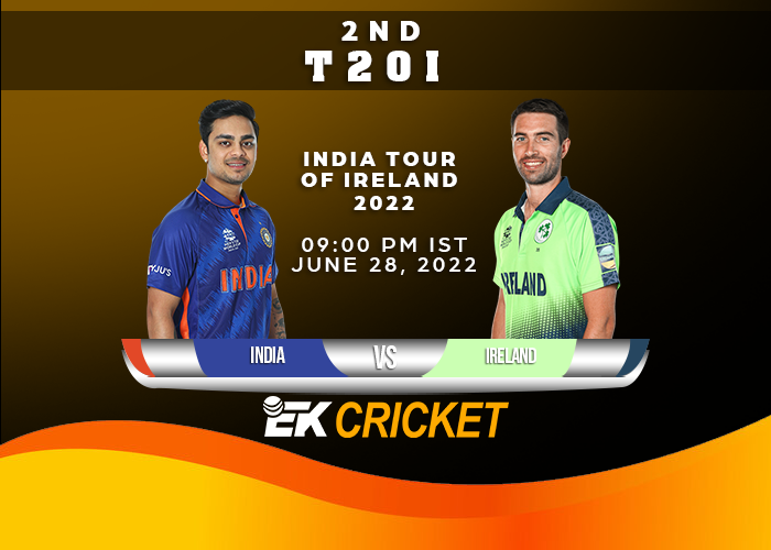 Prediction for the 2nd T20I Match IRE vs IND – Who will win between Ireland and India?