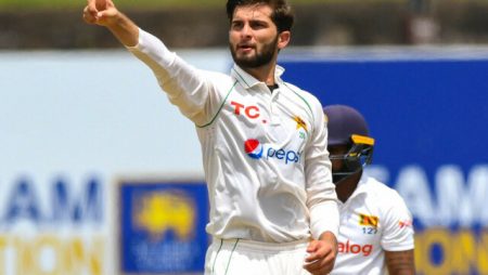 With a knee injury, Shaheen Shah Afridi will miss the second Sri Lanka Test.