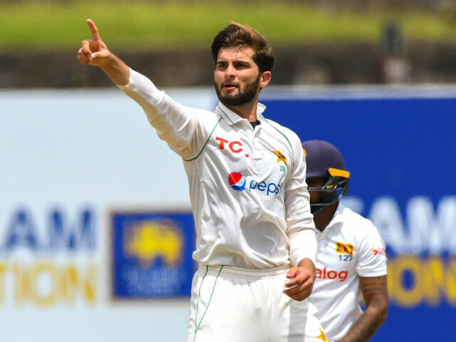 With a knee injury, Shaheen Shah Afridi will miss the second Sri Lanka Test.