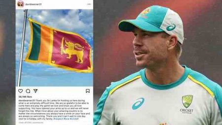 After Australia’s tour, David Warner writes an emotional note to Sri Lankan fans.