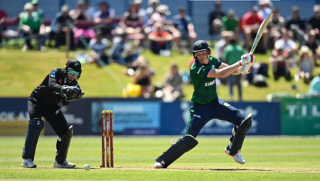 Curtis Campher Runs Out Will Young With A Terrific Throw Against New Zealand In Ireland’s Third ODI