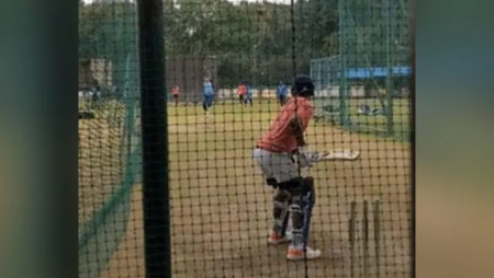 A video of KL Rahul facing with Jhulan Goswami in the nets at the National Cricket Academy has gone viral.