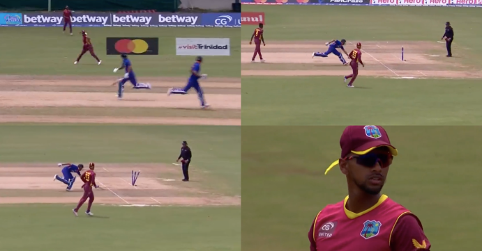 In the first ODI between India and the West Indies, Nicholas Pooran’s direct hit runs out Shubman Gill.