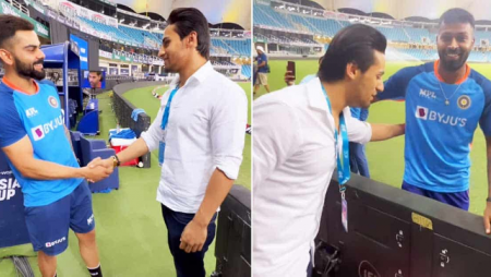 Virat Kohli Meets “Maaro Mujhe”-Fame Fan Following India’s Asia Cup Victory Over Pakistan