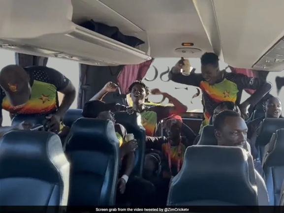 Zimbabwe Players’ Wild Post-Match Celebration Following Historic Victory Against Australia