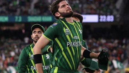 Shaheen Afridi will most likely miss England’s and New Zealand’s home series after aggravating a knee injury in the T20 World Cup final.