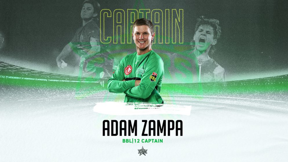 Adam Zampa has been selected Melbourne Stars captain for the 2022-23 Big Bash League season.